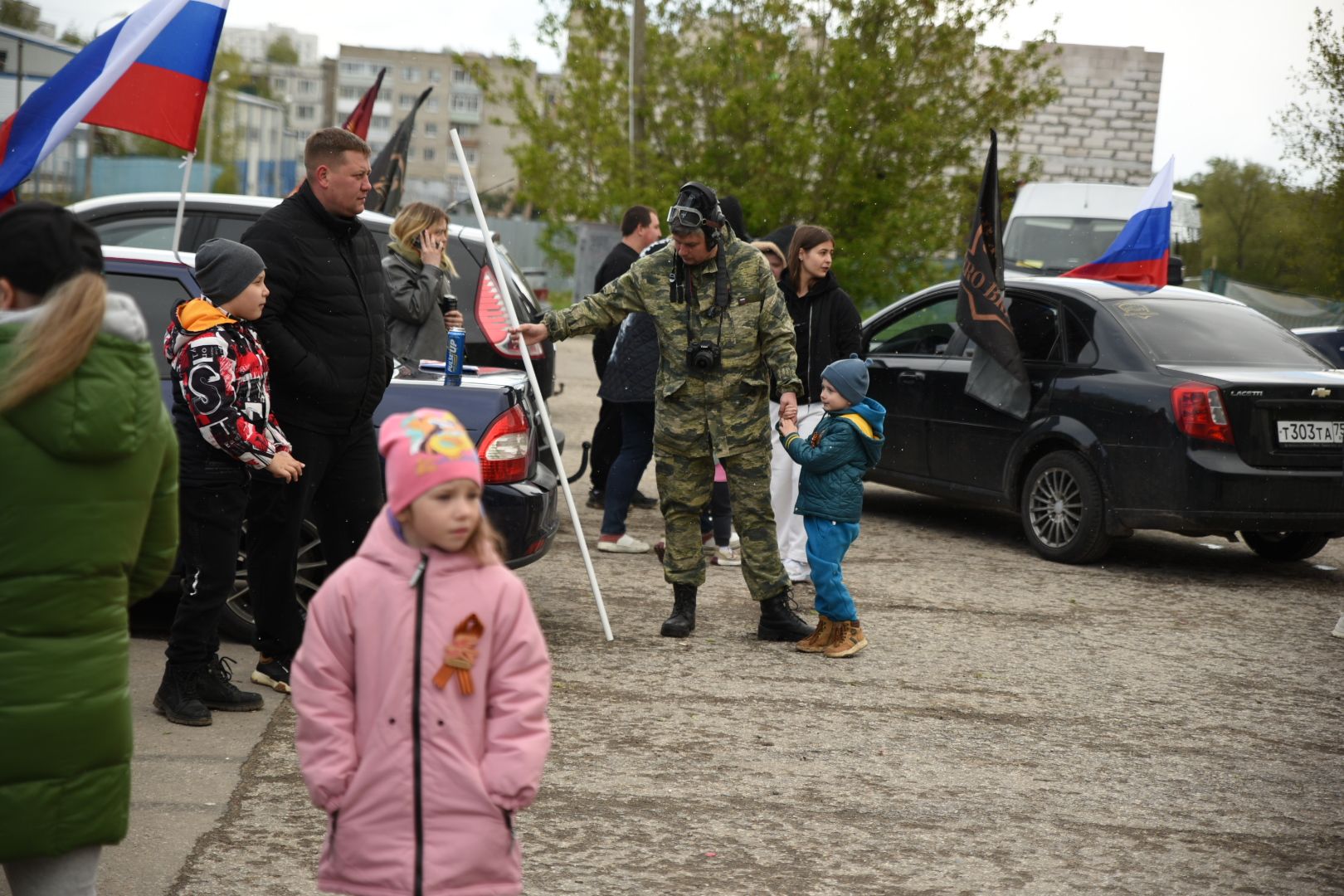 Луховицы, День Победы, Бессмертный полк, Автопробег,
