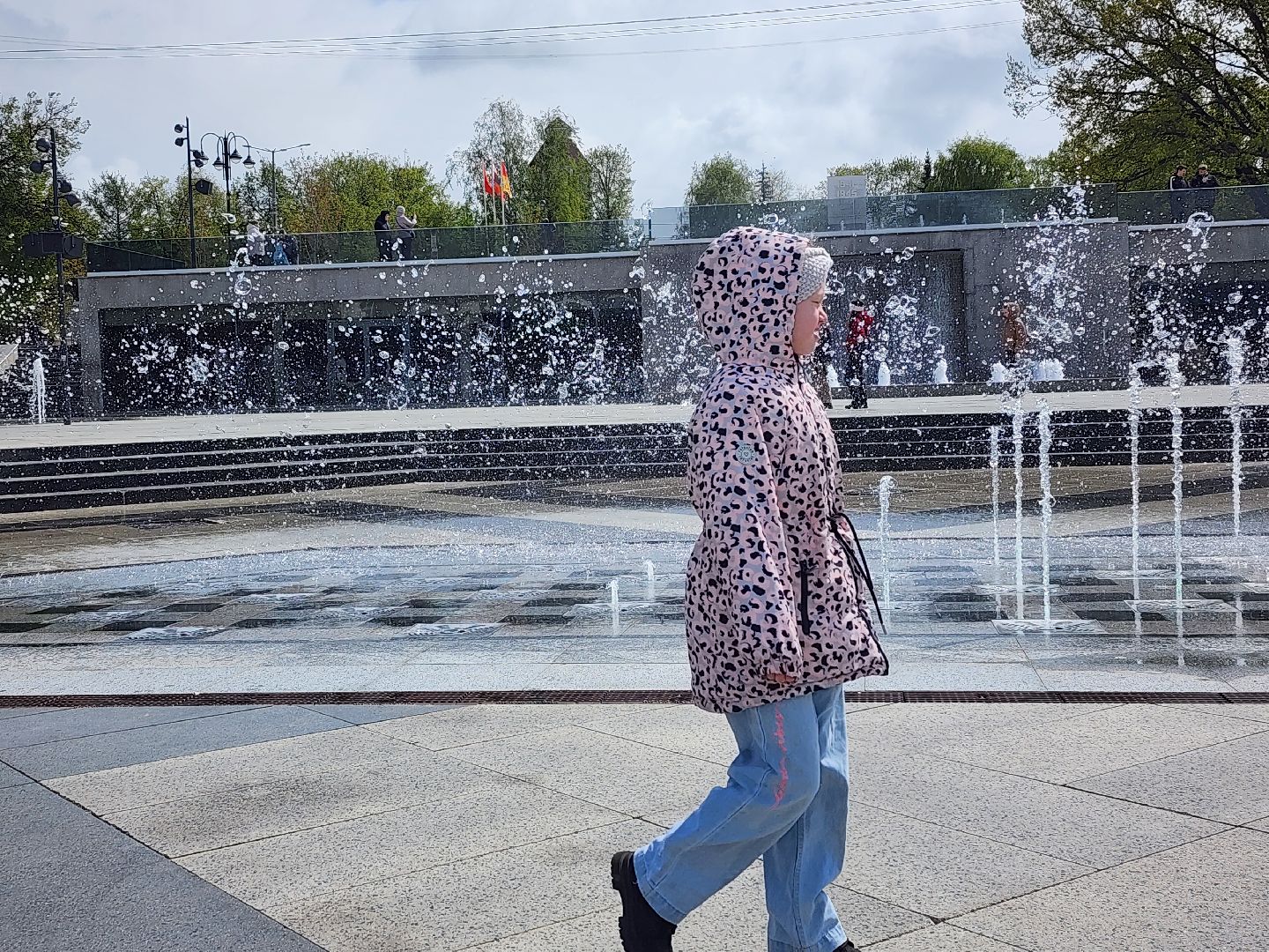 День Победы, 9 мая, светомузыкальное шоу фонтанов, Ногинск, Богородский городской округ,