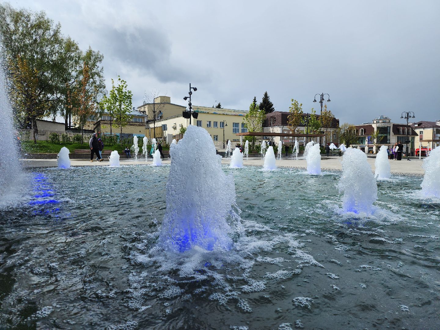 День Победы, 9 мая, светомузыкальное шоу фонтанов, Ногинск, Богородский городской округ,