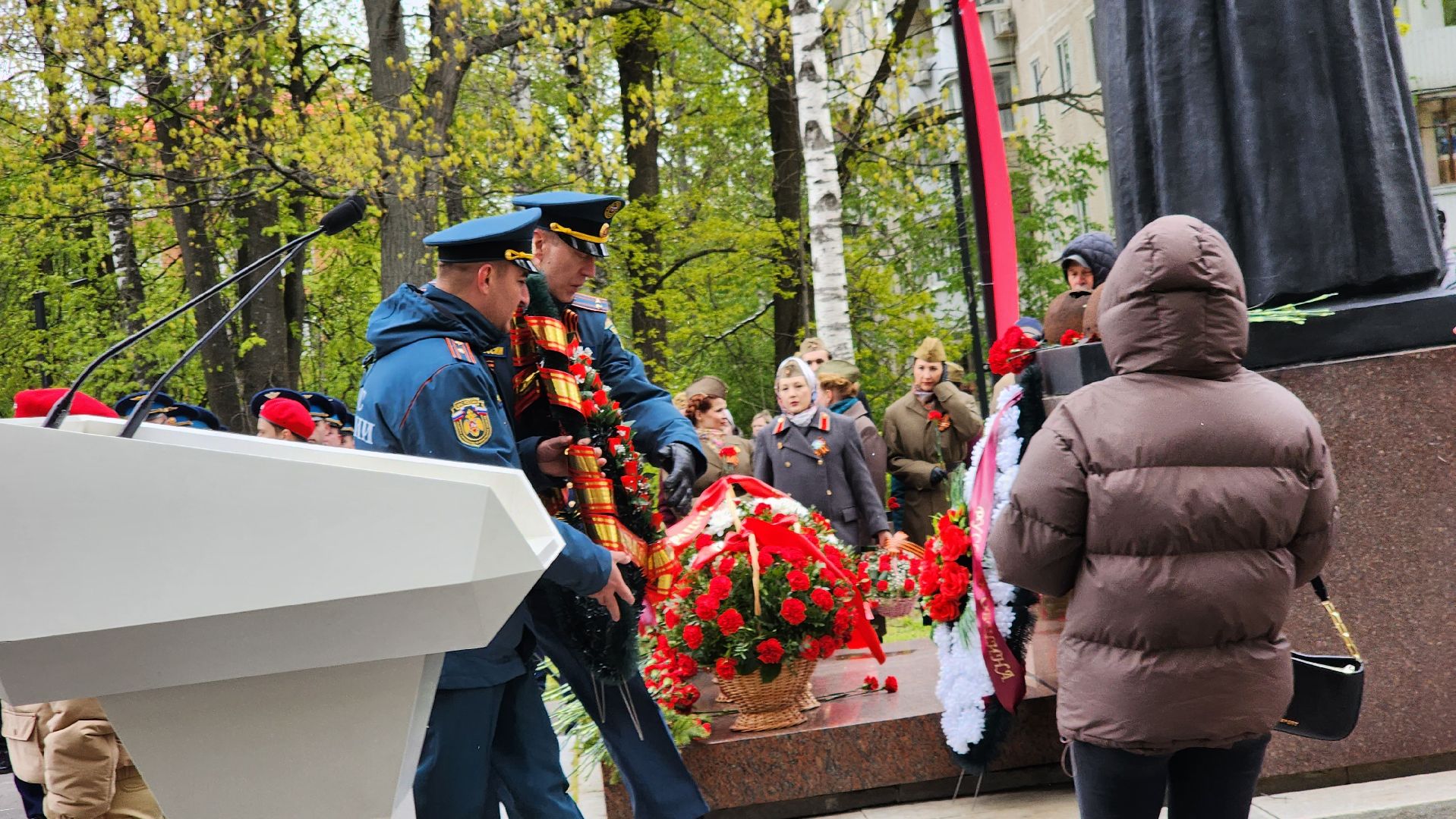 долгопрудный, день победы, 9 мая, Скорбящая мать, митинг, ветераны, владислав юдин,фронтовик, труженики тыла,