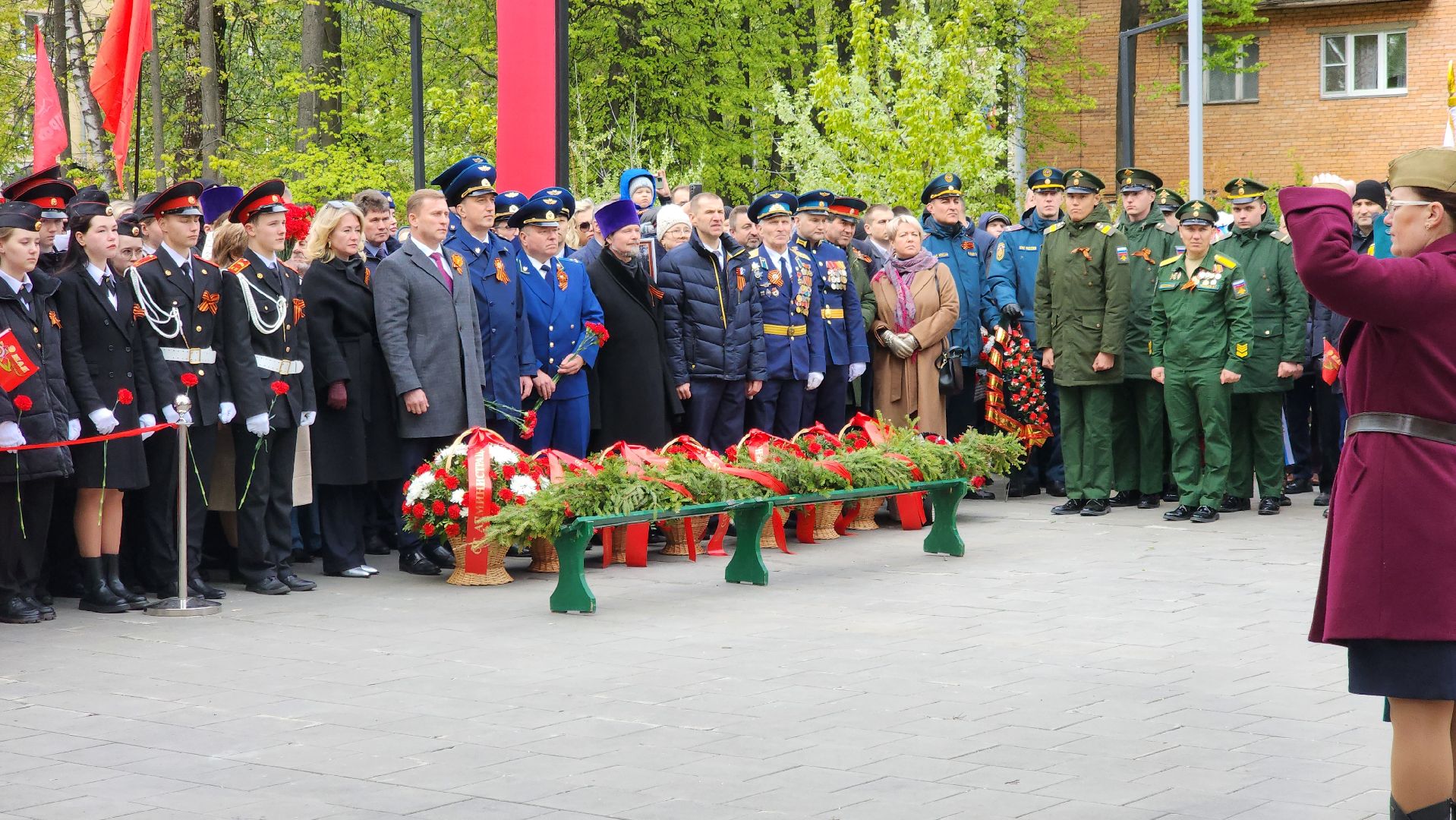 долгопрудный, день победы, 9 мая, Скорбящая мать, митинг, ветераны, владислав юдин,фронтовик, труженики тыла,