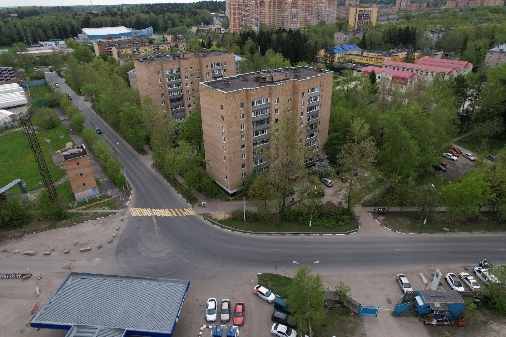 видео с коптера, селятино, транспорт,