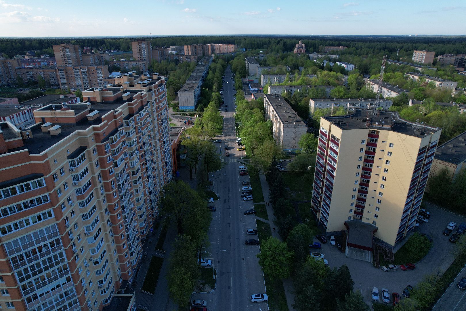 видео с коптера, селятино, транспорт,