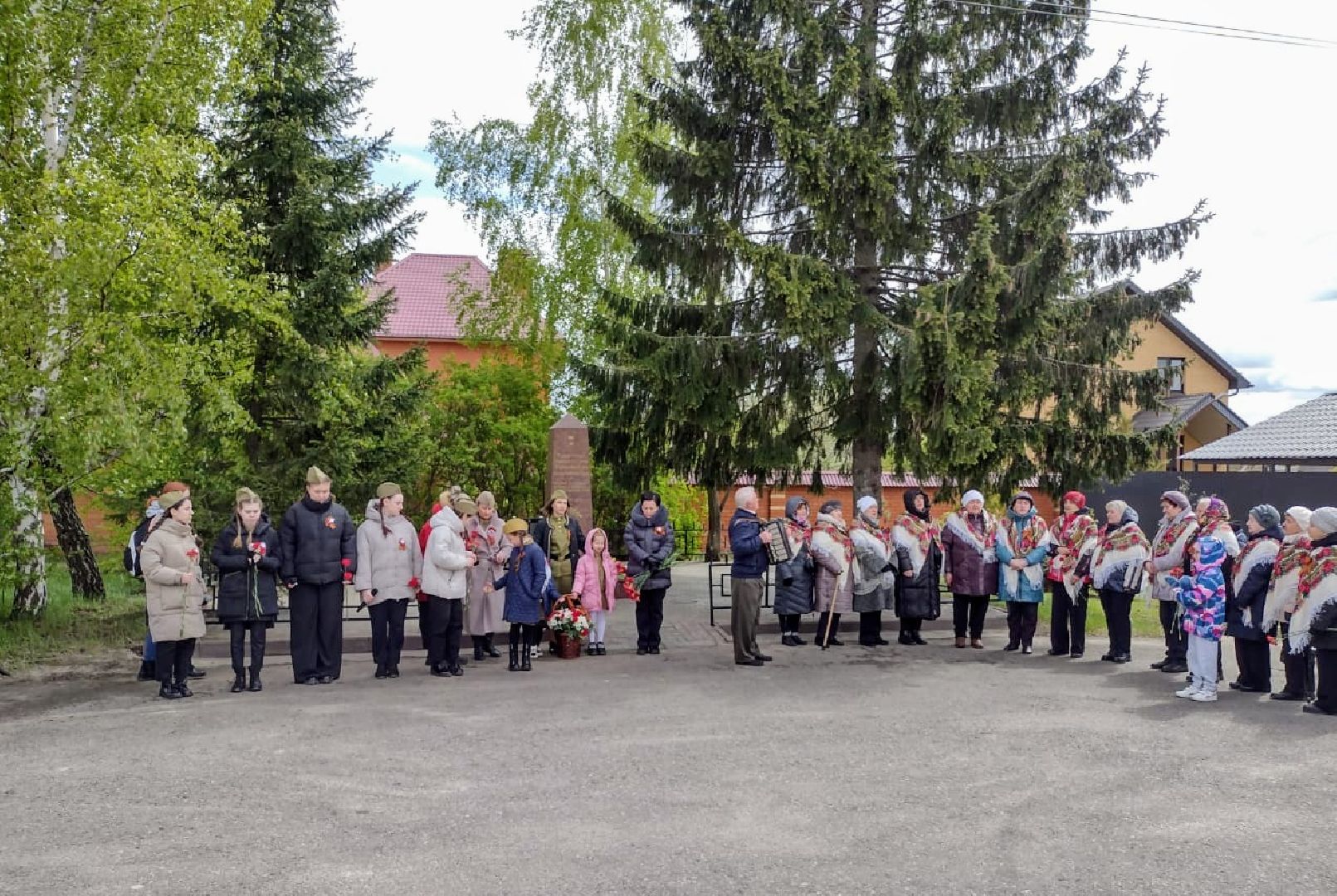раменское, день победы, памятное мероприятие в старково,