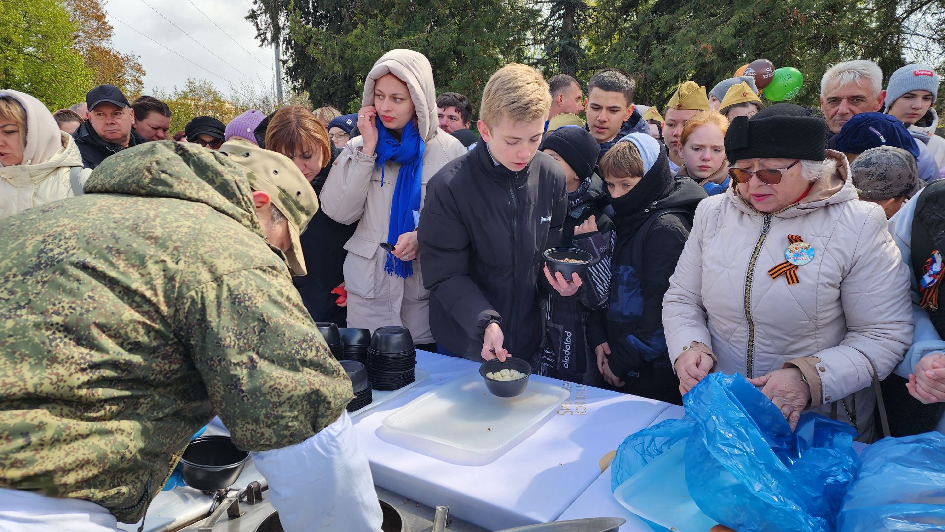 праздник, День Победы, полевая кухня, Лосино-Петровский, 9 мая,