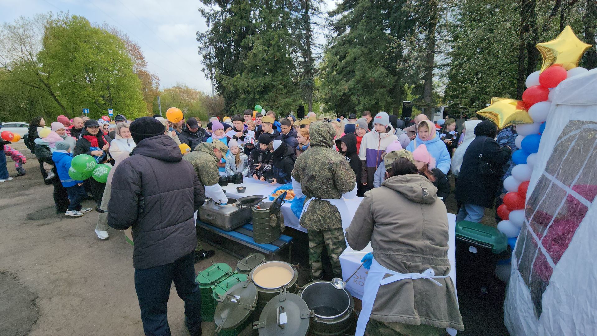 праздник, День Победы, полевая кухня, Лосино-Петровский, 9 мая,
