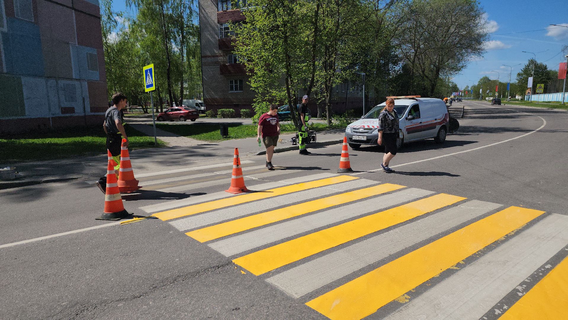 нацпроект, шатура, ремонт дорог, обновление разметки,