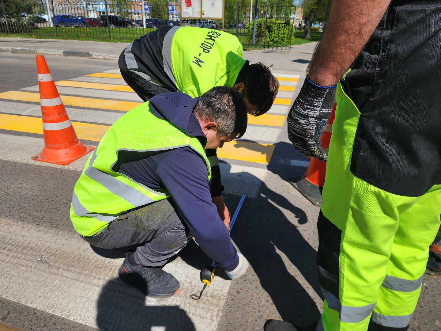 нацпроект, шатура, ремонт дорог, обновление разметки,