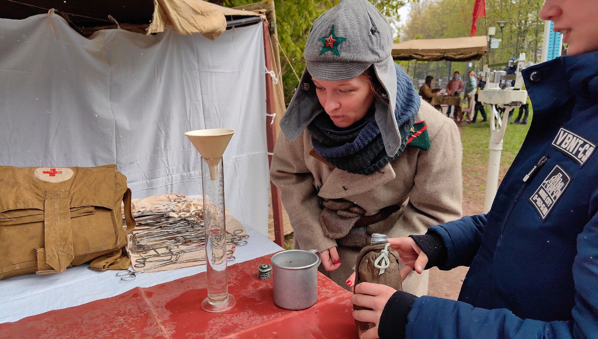 парк, день победы, оружие военных времн, полевая кухня,