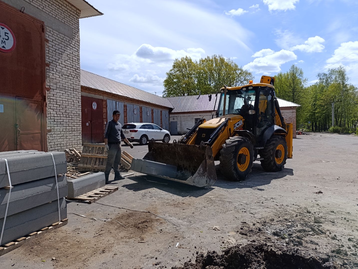 Бронницы, Ремонт дороги, Бордюрный камень, Поселок Горка,