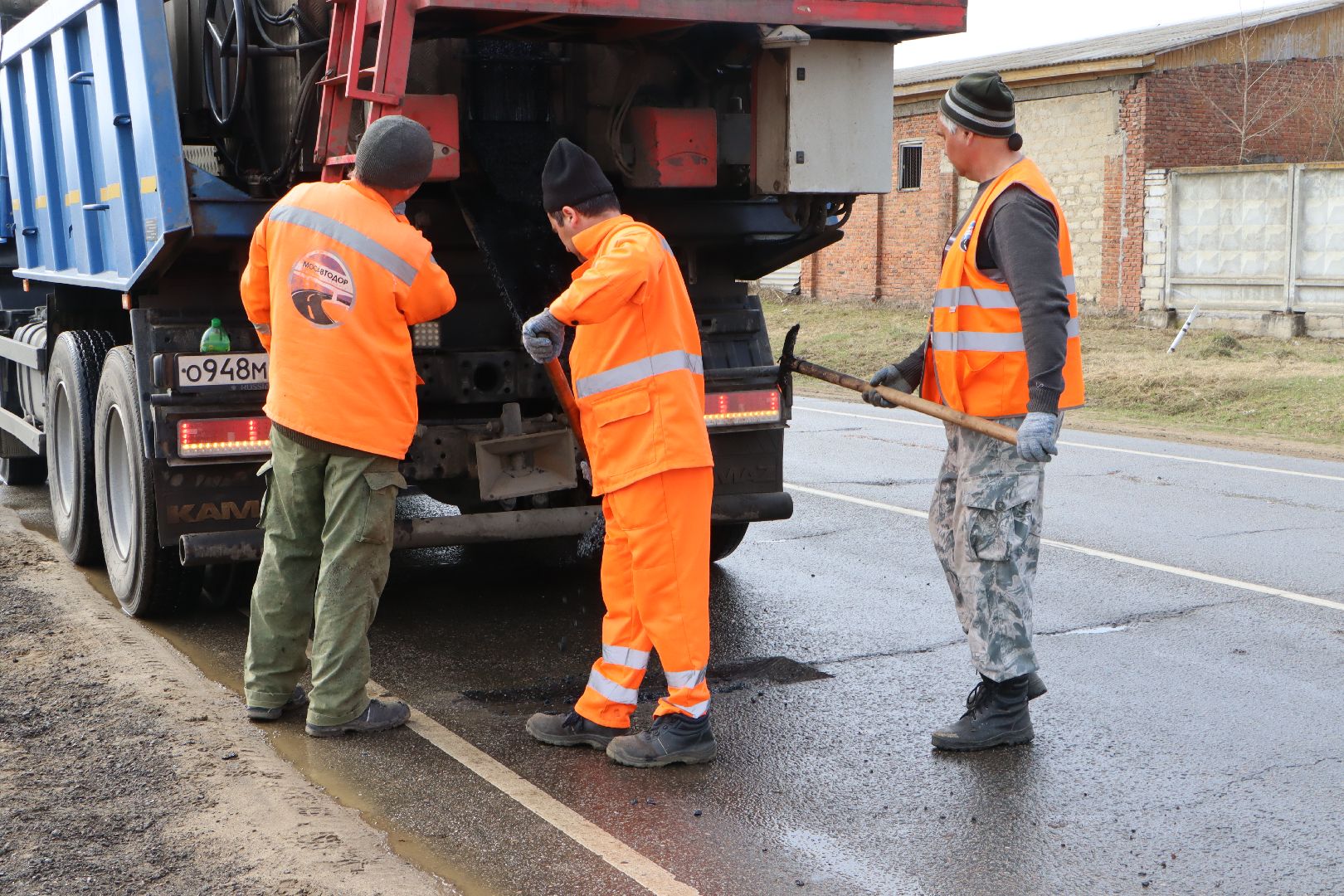 ямочный ремонт, Серебряные Пруды, безопасные дороги, ямы на дорогах,