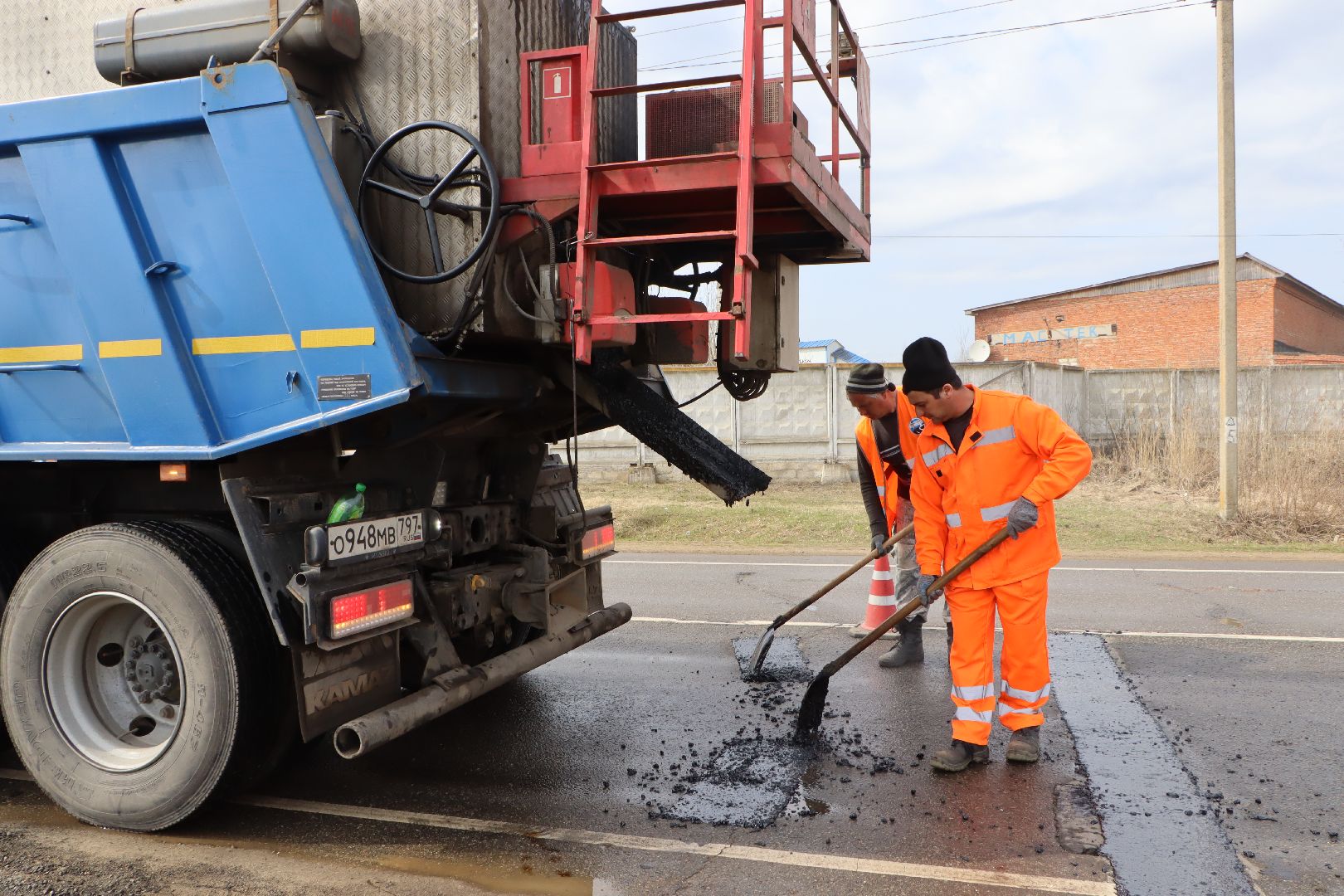 ямочный ремонт, Серебряные Пруды, безопасные дороги, ямы на дорогах,