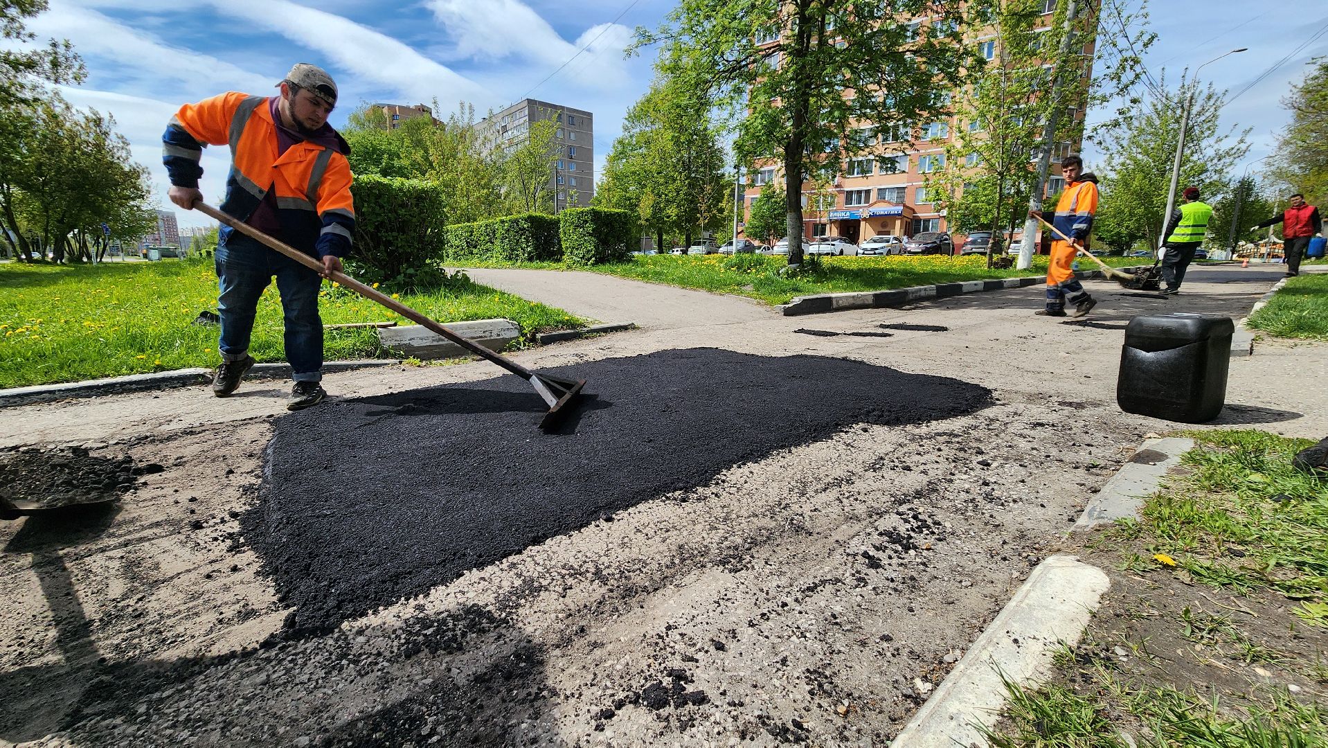 Ямочный ремонт, Подольск, Ремонт дорог, коммунальное предприятие,