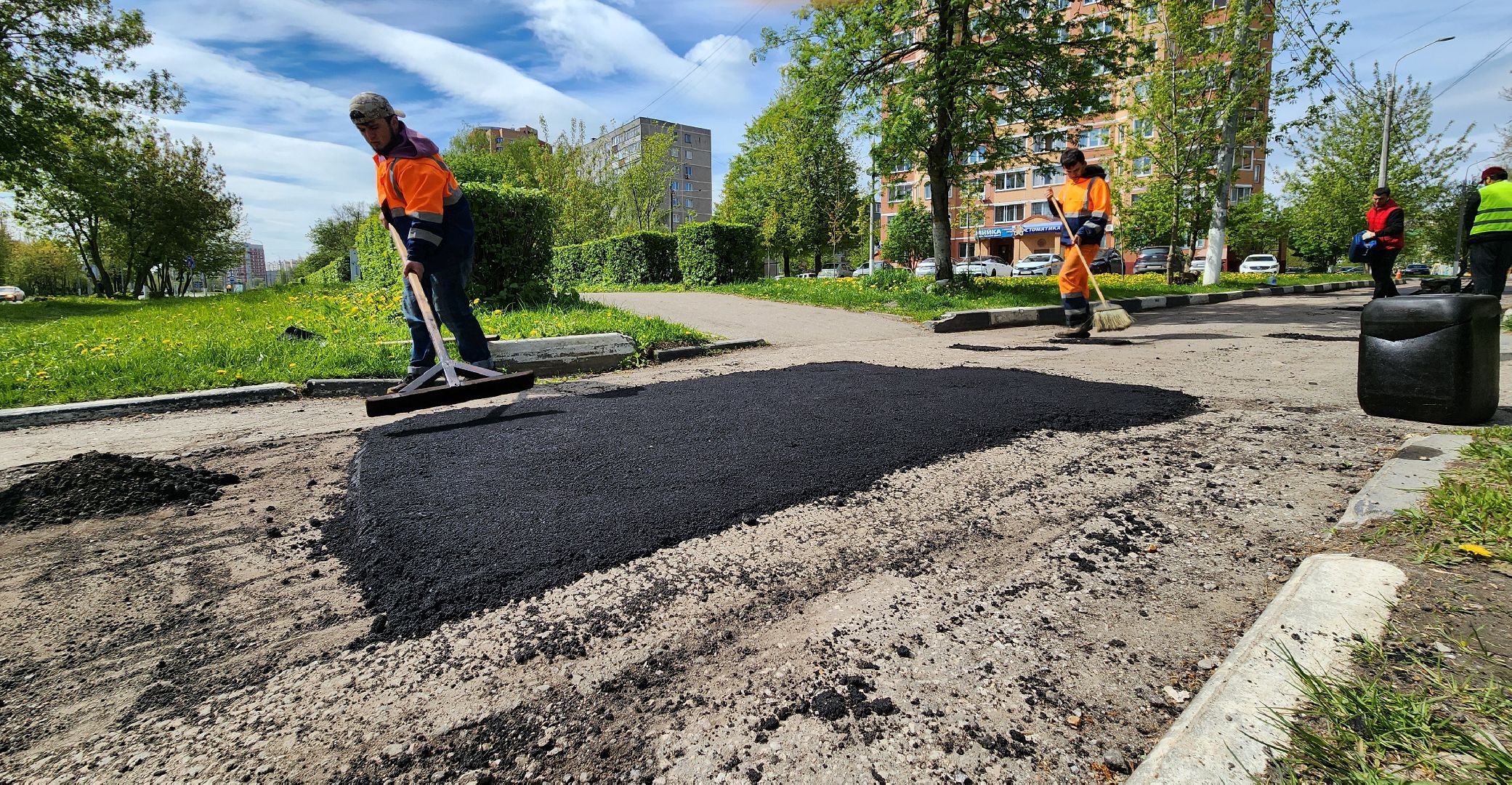 Ямочный ремонт, Подольск, Ремонт дорог, коммунальное предприятие,
