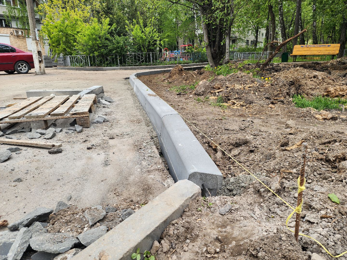 красногорск, ремонт дорог, тротуар,