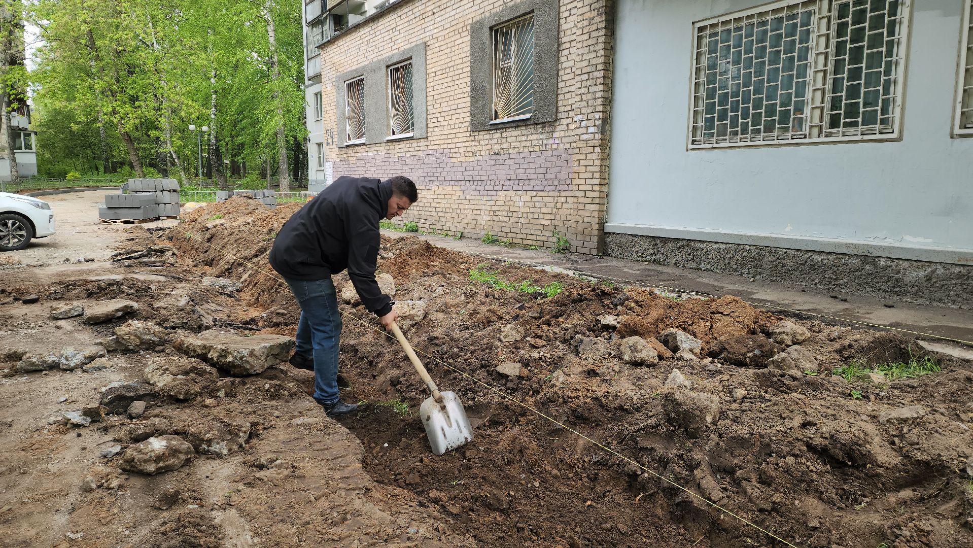 красногорск, ремонт дорог, тротуар,