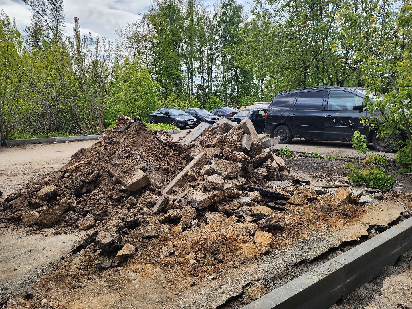 красногорск, ремонт дорог, тротуар,