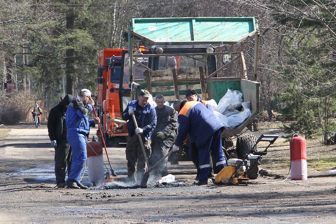 Дороги, Ямочный ремонт, Новый асфальт