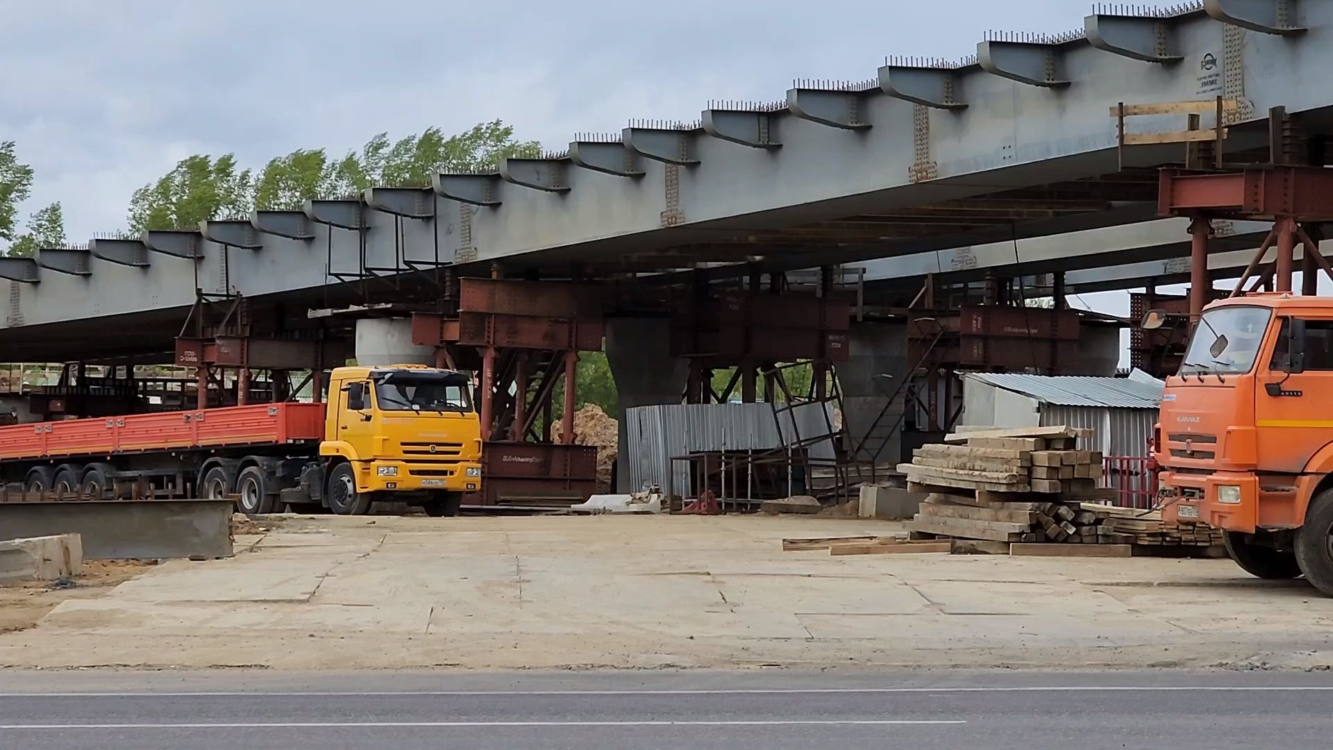одинцово, малые вяземы, дорога, путепровод, асфальт, строительство,