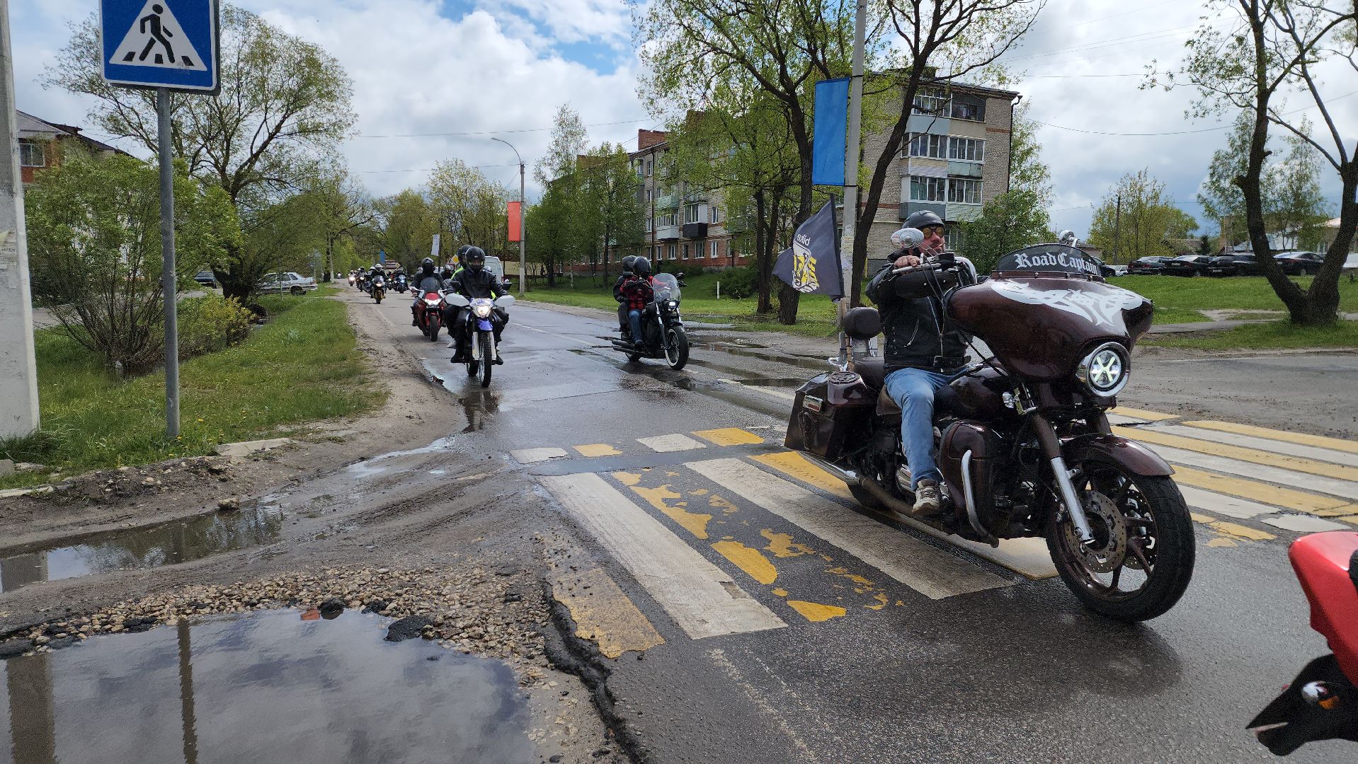 шатура, мотопробег, мотоклуб дорожный капитан, мотосообщество, 9 мая, день победы, открытие мотосезона,