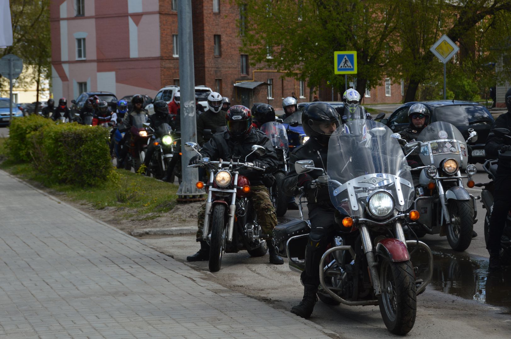 шатура, мотопробег, мотоклуб дорожный капитан, мотосообщество, 9 мая, день победы, открытие мотосезона,