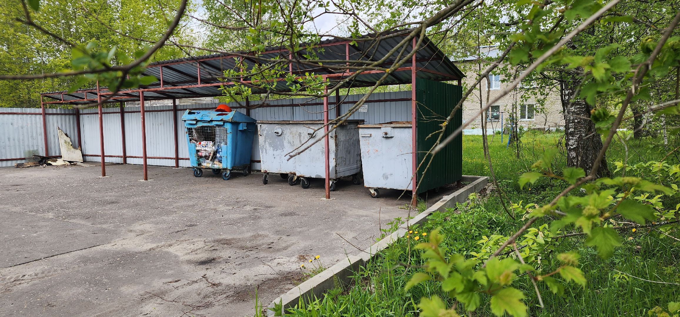 контейнерная площадка, благоустройство, Пустоши, Большая Шатура, черустинский сектор,