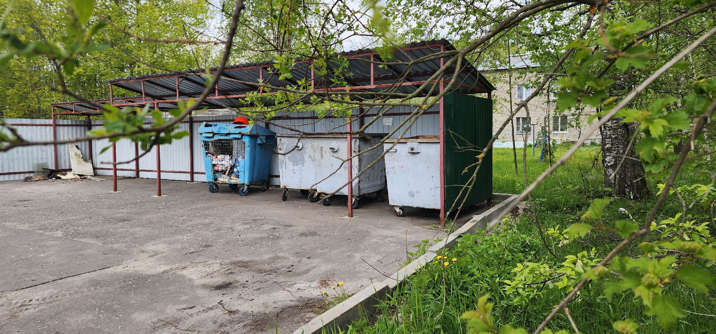 контейнерная площадка, благоустройство, Пустоши, Большая Шатура, черустинский сектор,