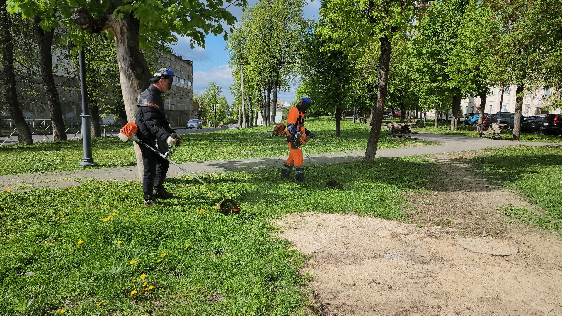 серпухов, подмосковье, благоустройство, покос травы,