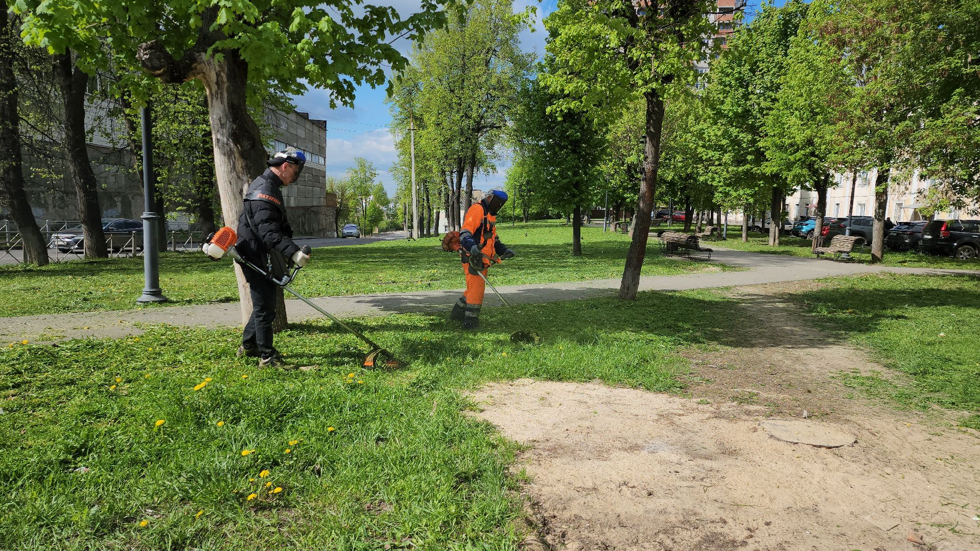 серпухов, подмосковье, благоустройство, покос травы,