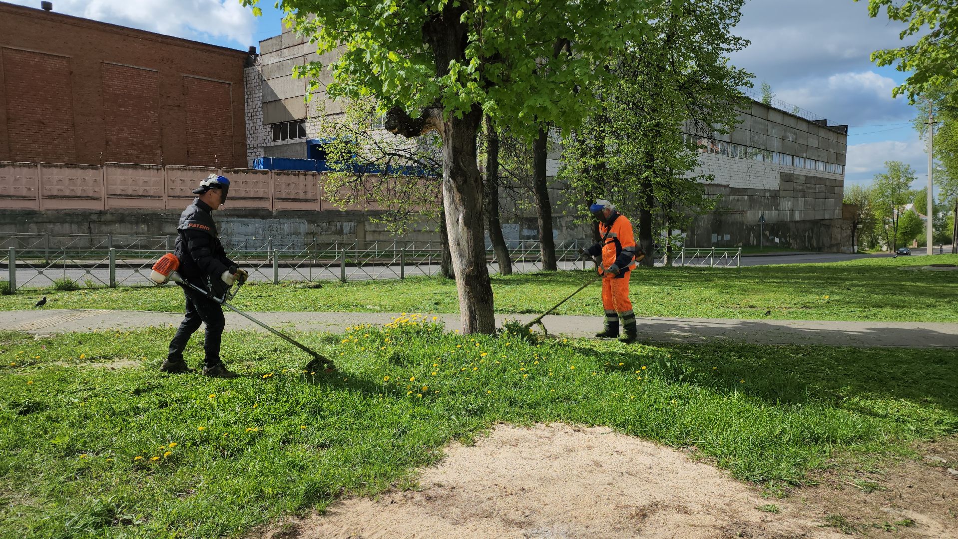 серпухов, подмосковье, благоустройство, покос травы,