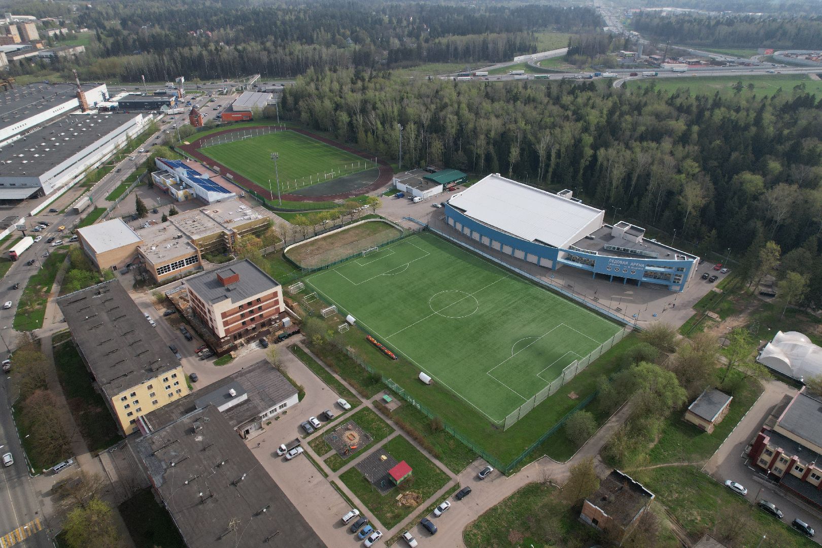 видео с коптера, стадион, спорт,