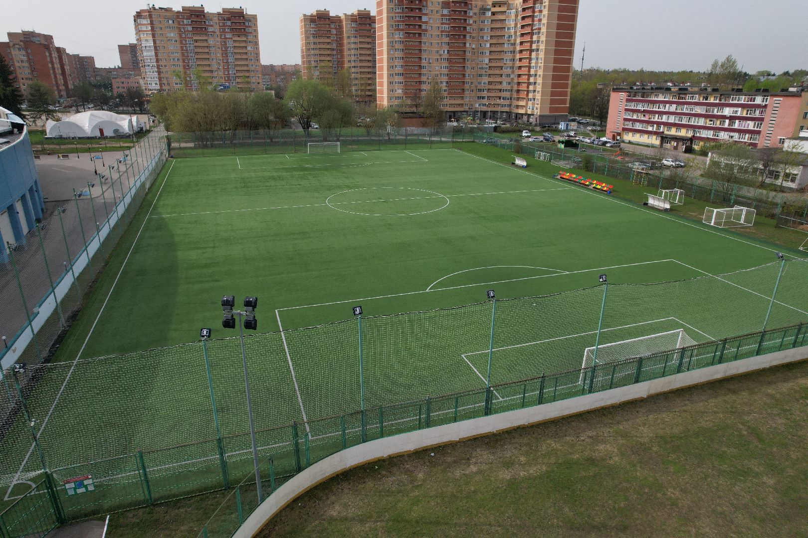 видео с коптера, стадион, спорт,