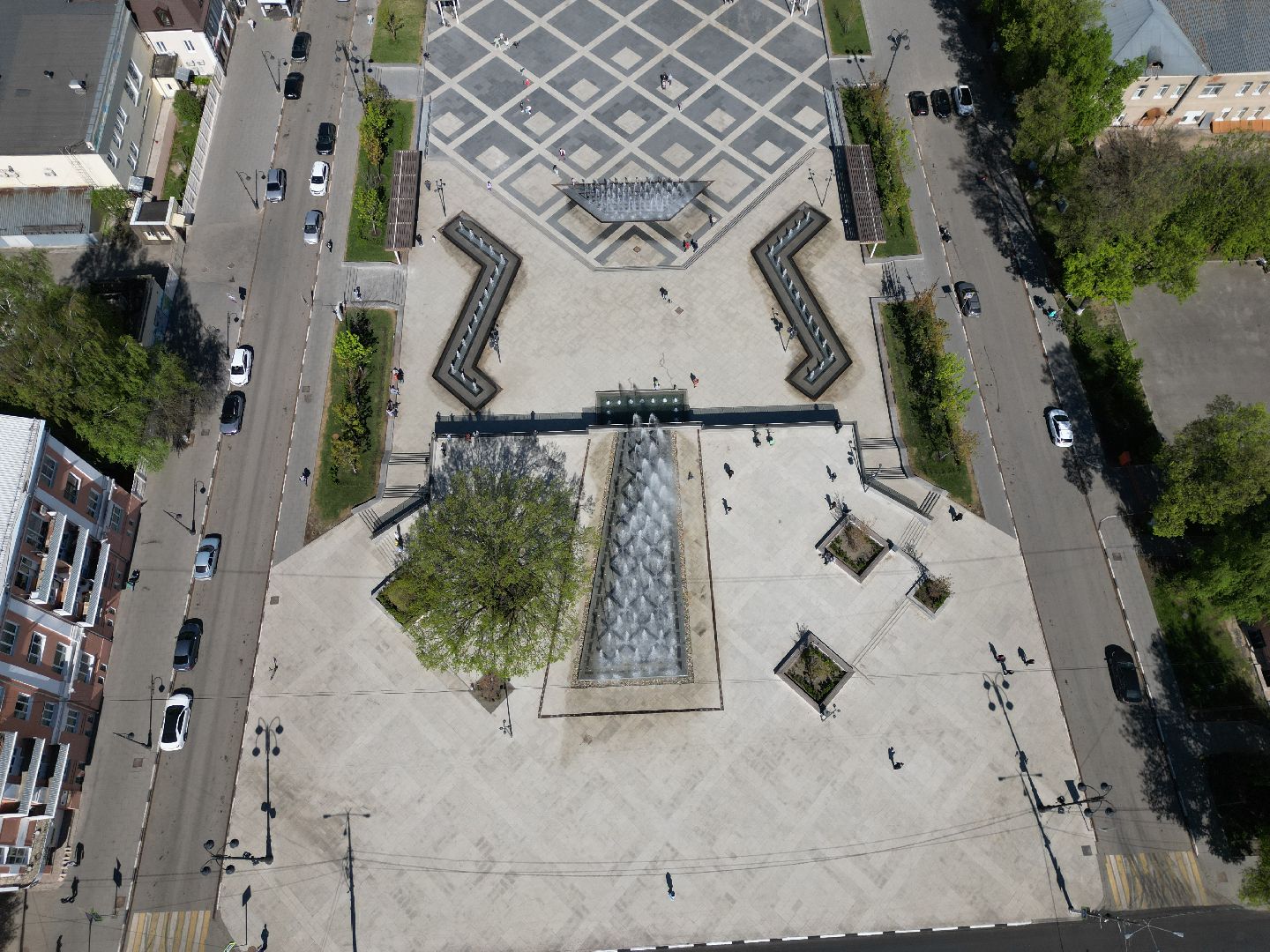 видео с коптера, фонтан, ногинск,