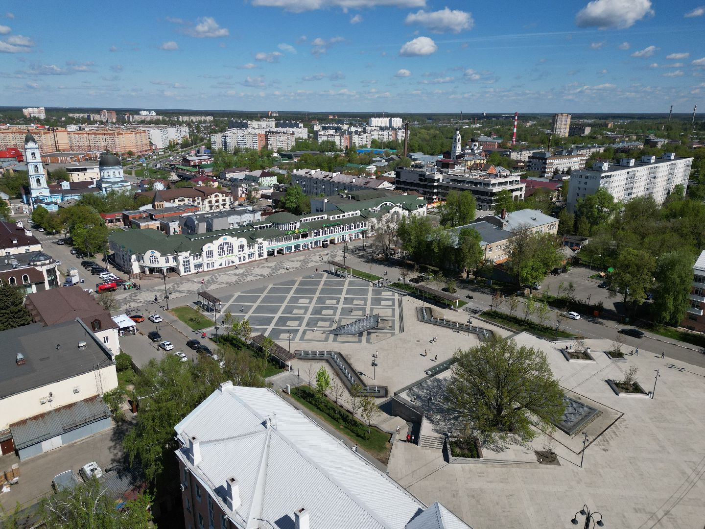 видео с коптера, фонтан, ногинск,