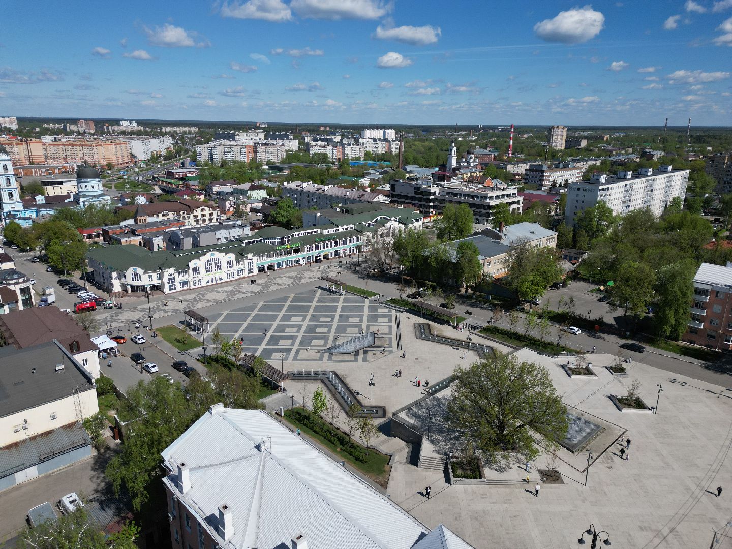 видео с коптера, фонтан, ногинск,