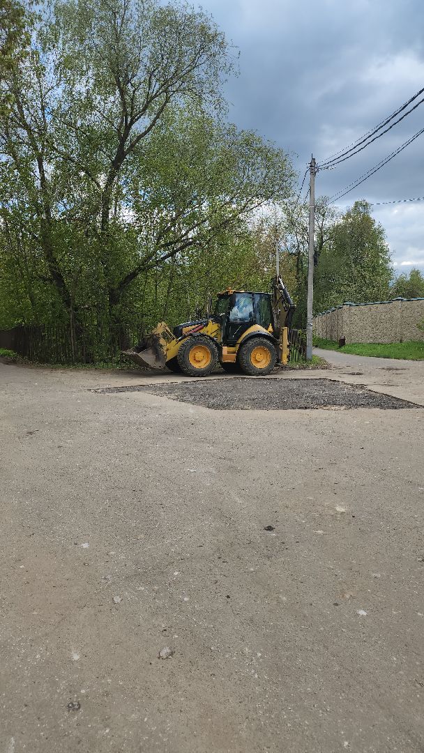 долгопрудный, ямочный ремонт, ремонт картами, Парковая улица, амфитеатр,