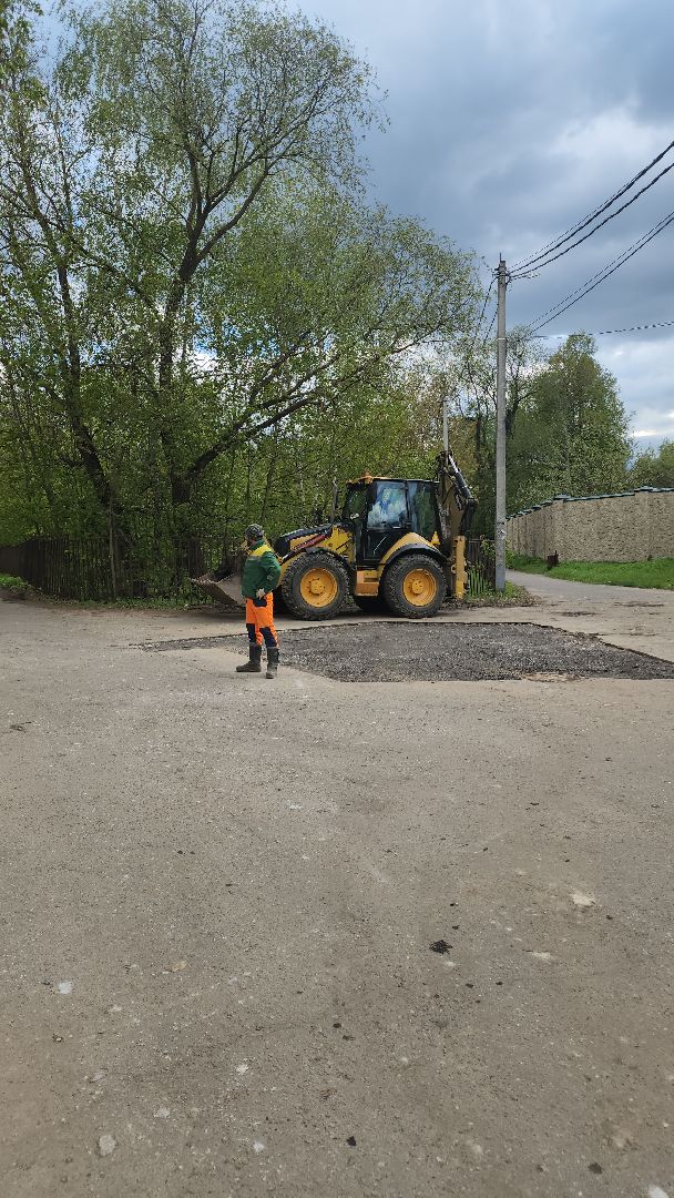 долгопрудный, ямочный ремонт, ремонт картами, Парковая улица, амфитеатр,
