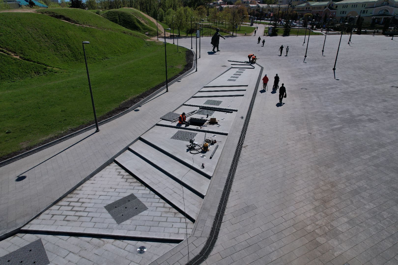 видео с коптера, советская, площадь, дмитров,