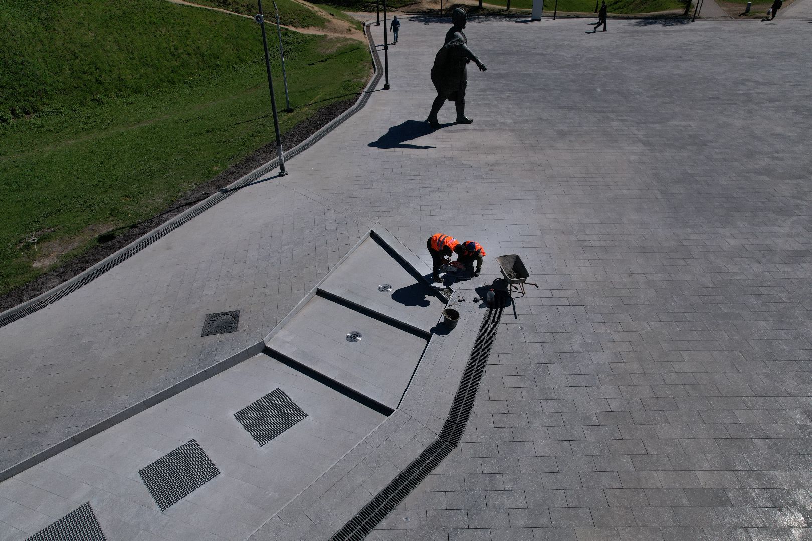 видео с коптера, советская, площадь, дмитров,