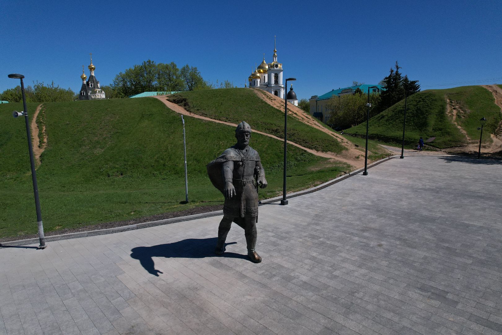 видео с коптера, советская, площадь, дмитров,