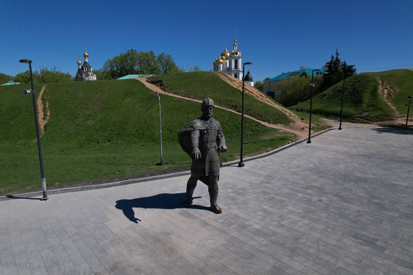 видео с коптера, советская, площадь, дмитров,