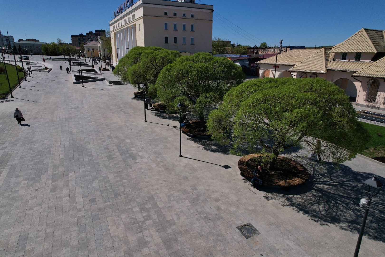 видео с коптера, советская, площадь, дмитров,