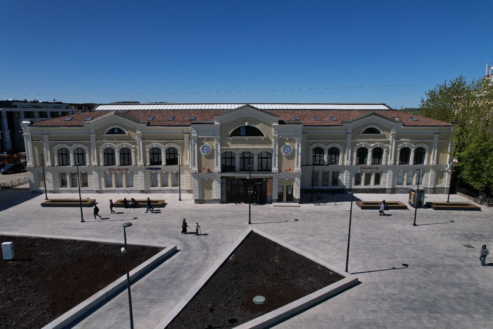 видео с коптера, советская, площадь, дмитров,