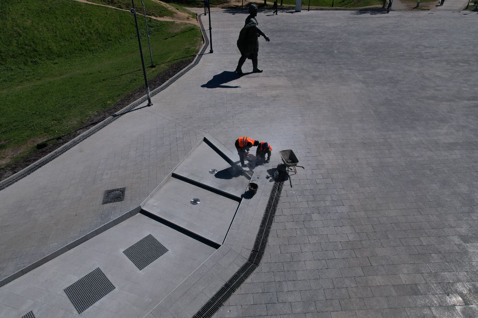 видео с коптера, советская, площадь, дмитров,