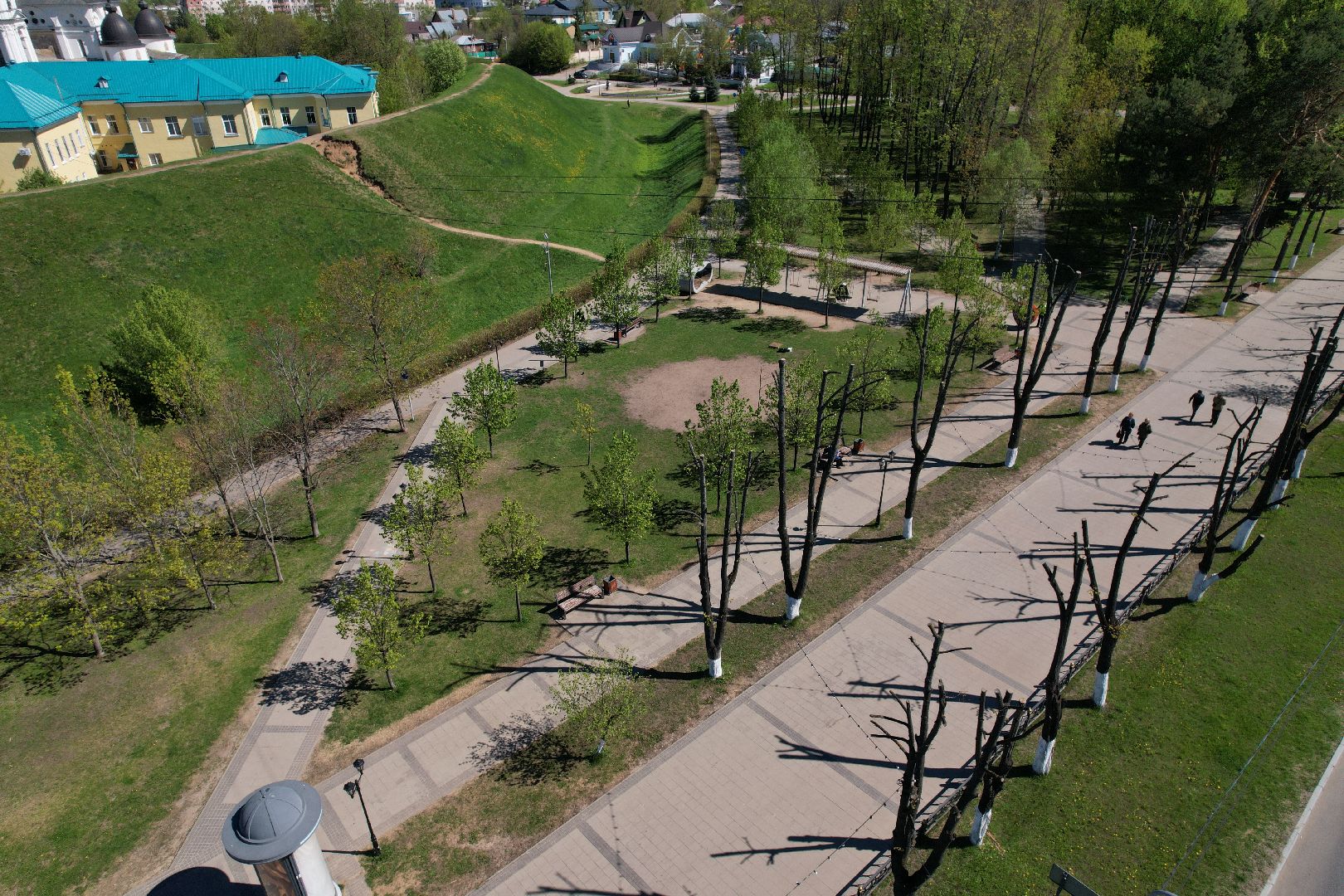 видео с коптера, советская, площадь, дмитров,