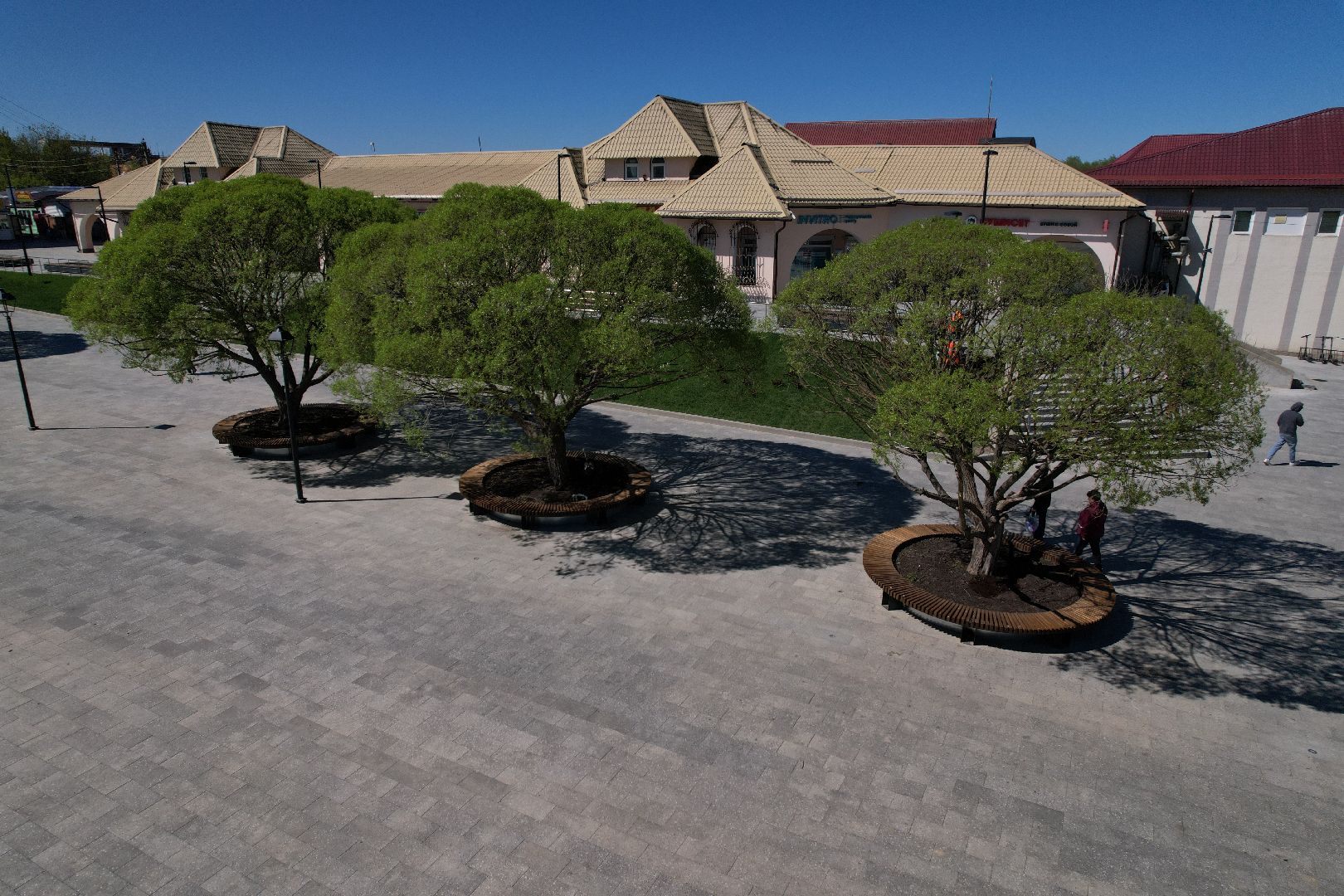 видео с коптера, советская, площадь, дмитров,