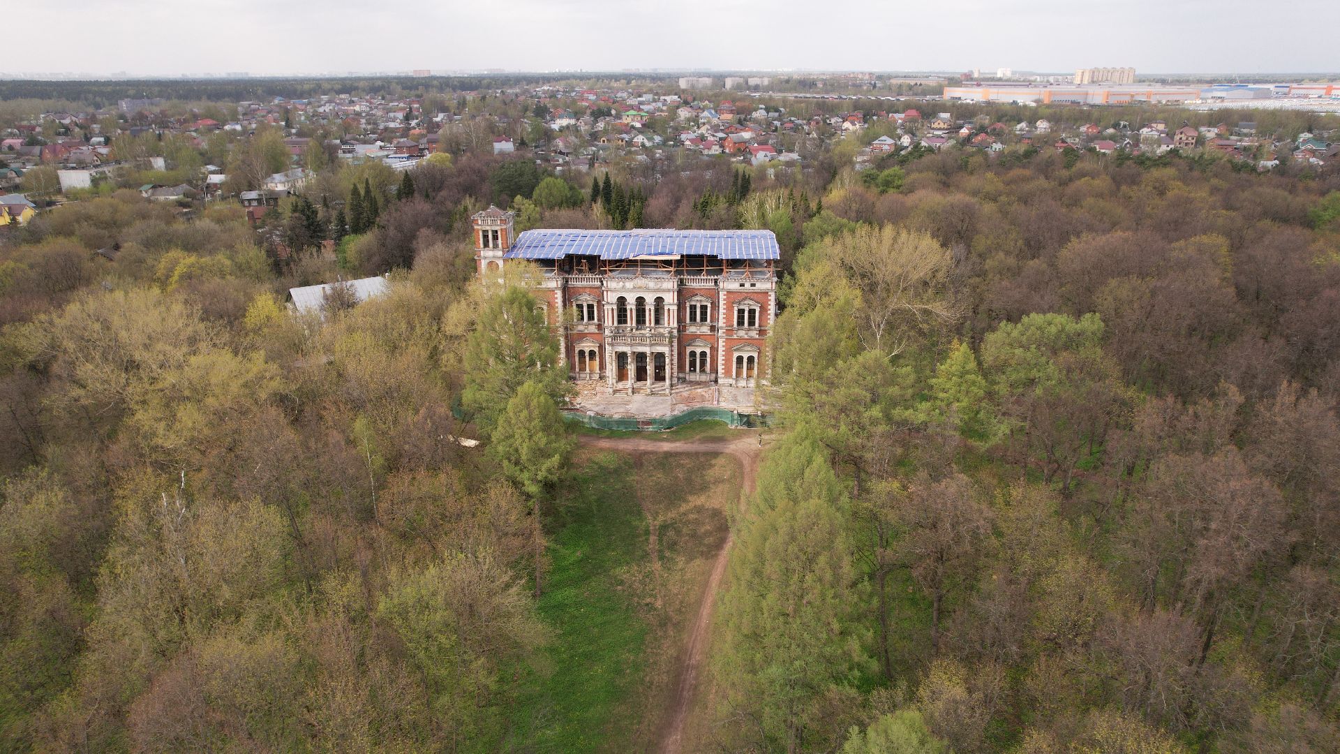 усадьба, раменское, видео с коптера,