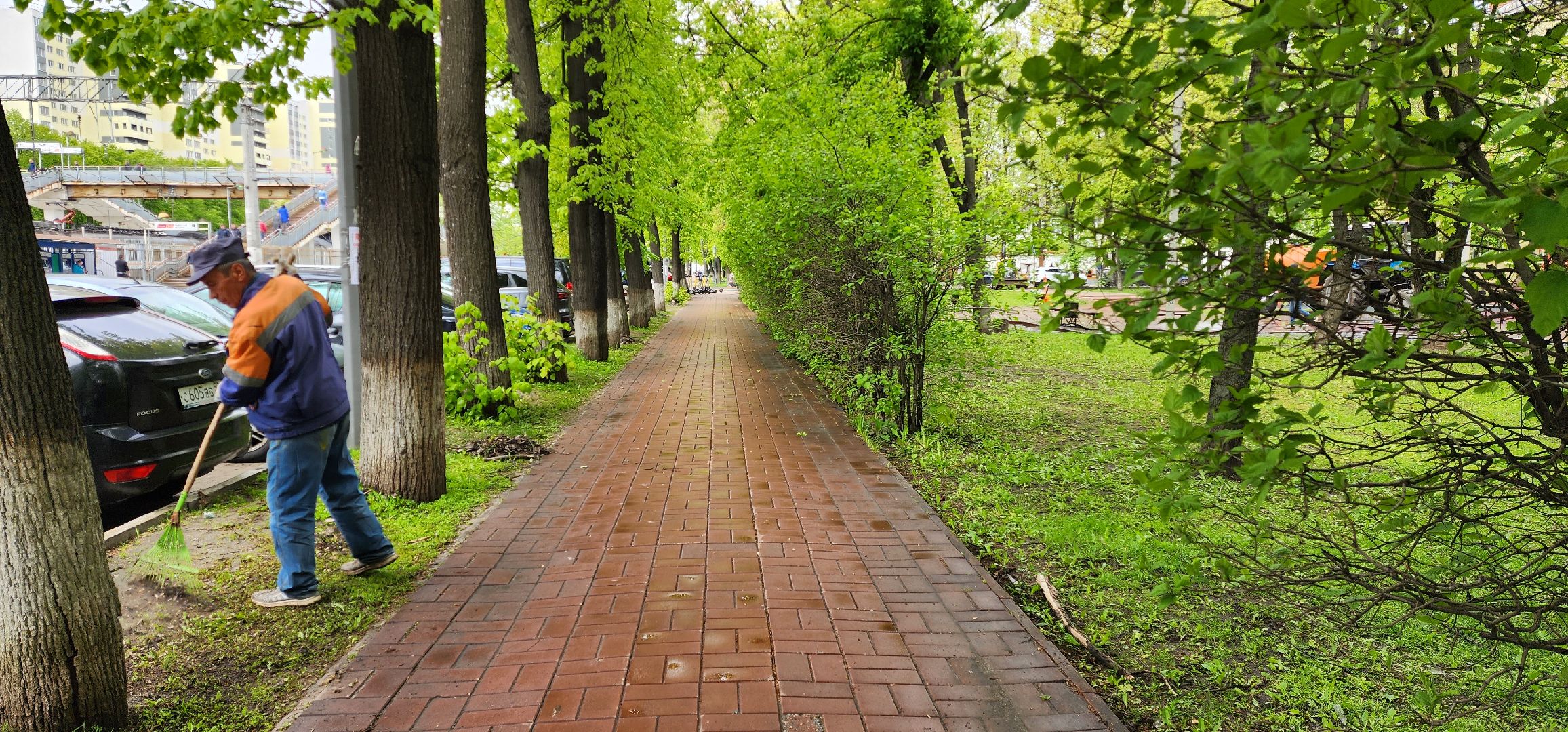 раменское, жкх и благоустройство, уборка на улице Воровского,