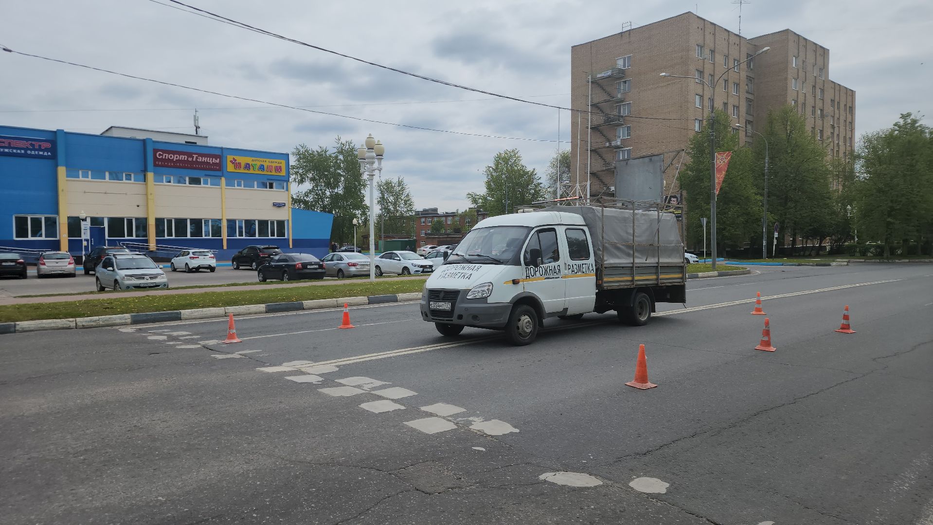 ступино, дорожная разметка, пешеходная разметка,