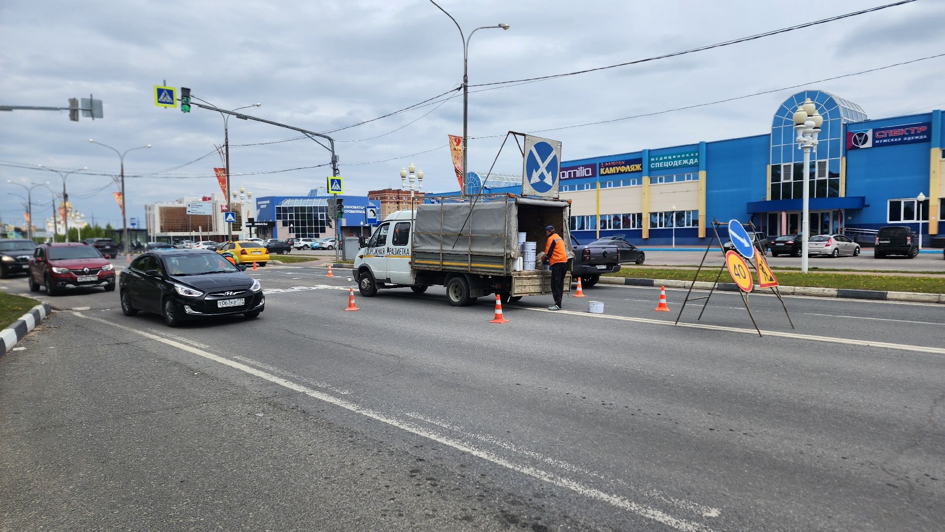 ступино, дорожная разметка, пешеходная разметка,